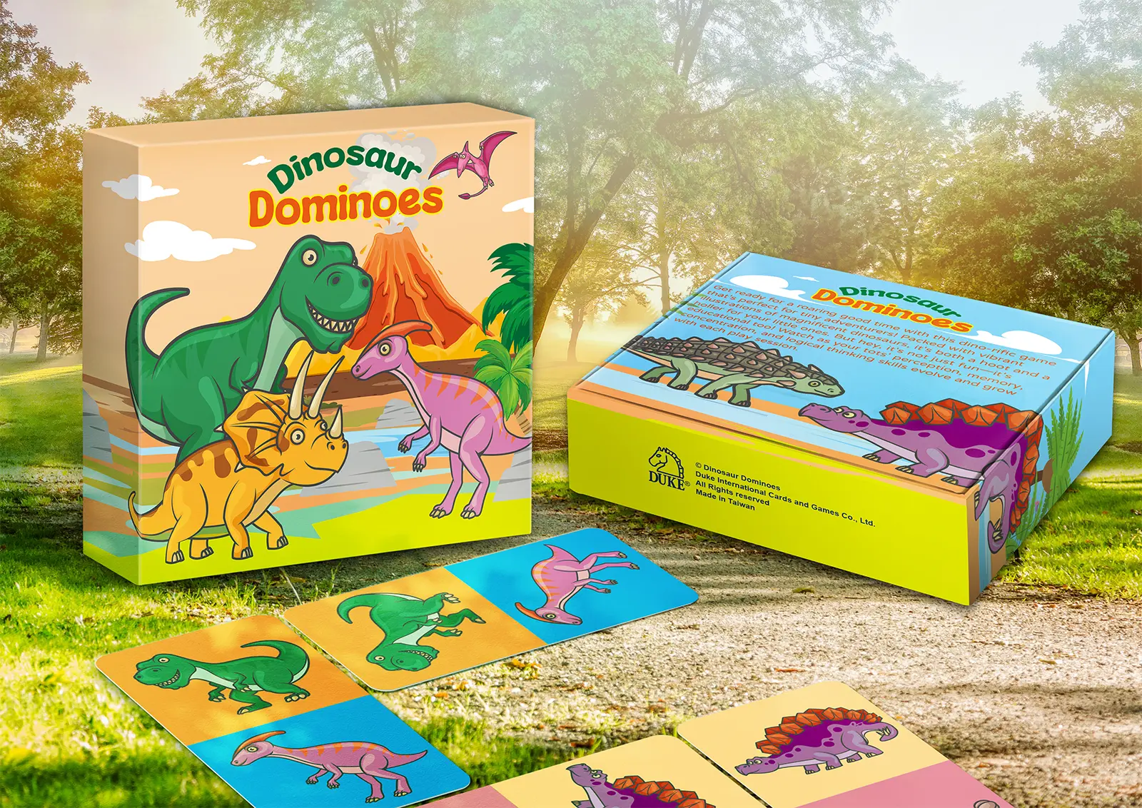 Juego de cartas de dinosaurios